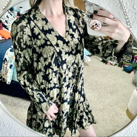 Anthropologie Dresses & Skirts - Anthropologie Floral Tunic Mini Dress